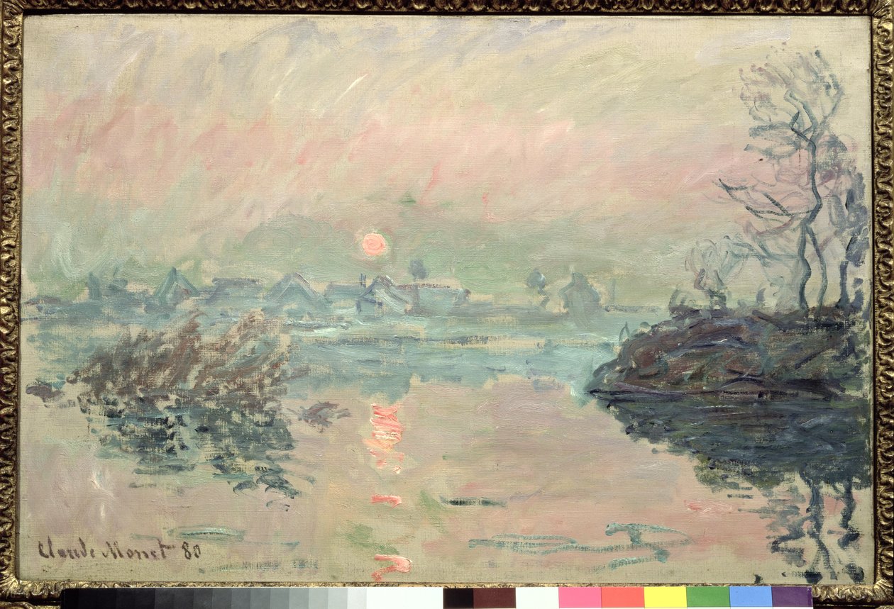 Naplemente, 1880 alkotó: Claude Monet