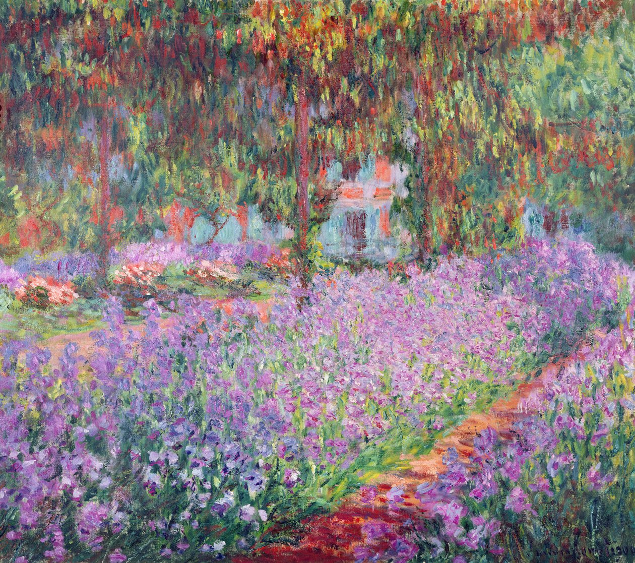 A művész kertje Givernyben, 1900 alkotó: Claude Monet