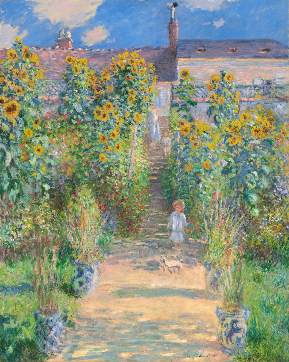 A művész kertje Vetheuilban, 1880 alkotó: Claude Monet
