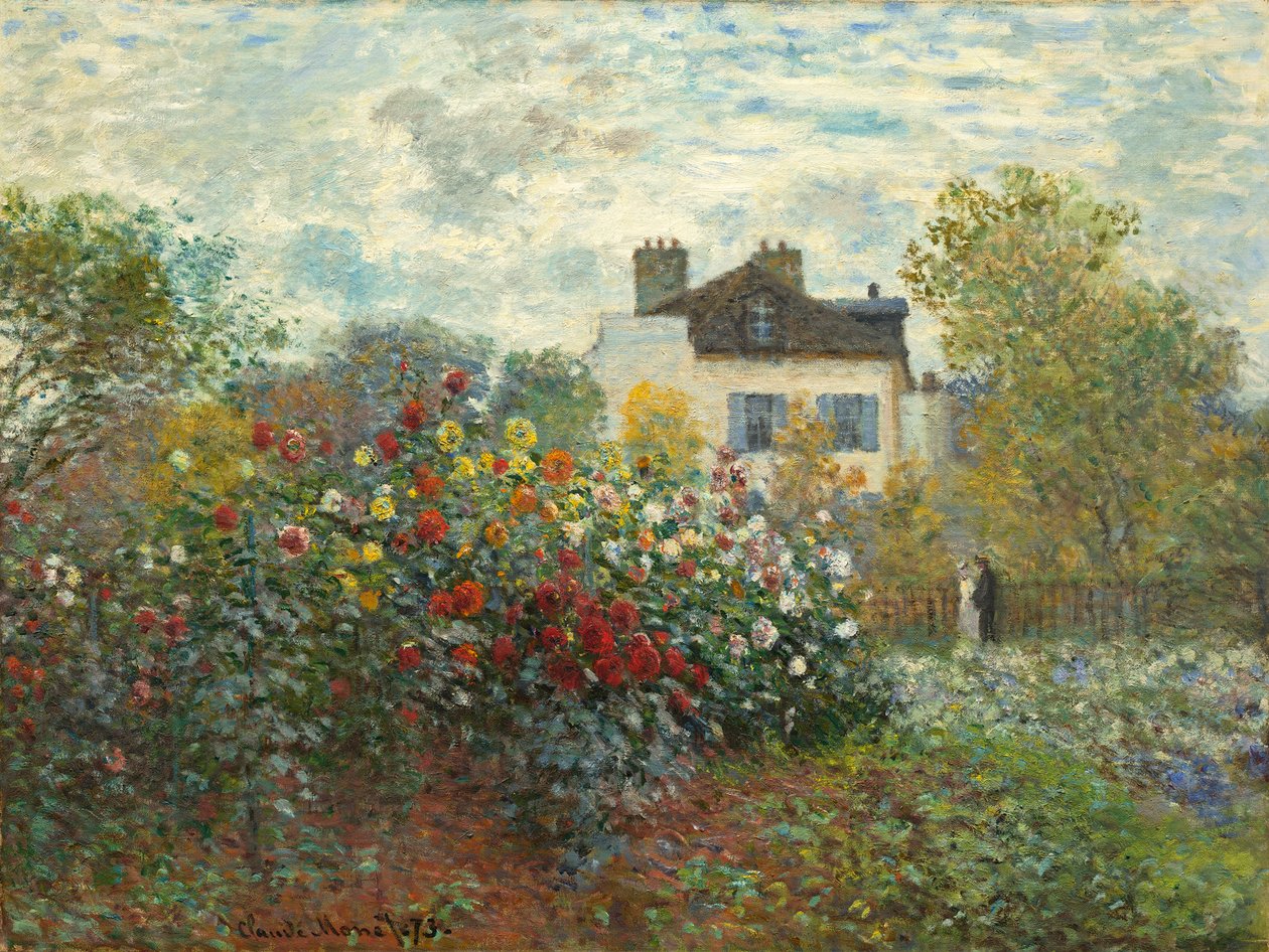 A művész kertje Argenteuilban (A kert sarka dáliákkal), 1873 alkotó: Claude Monet