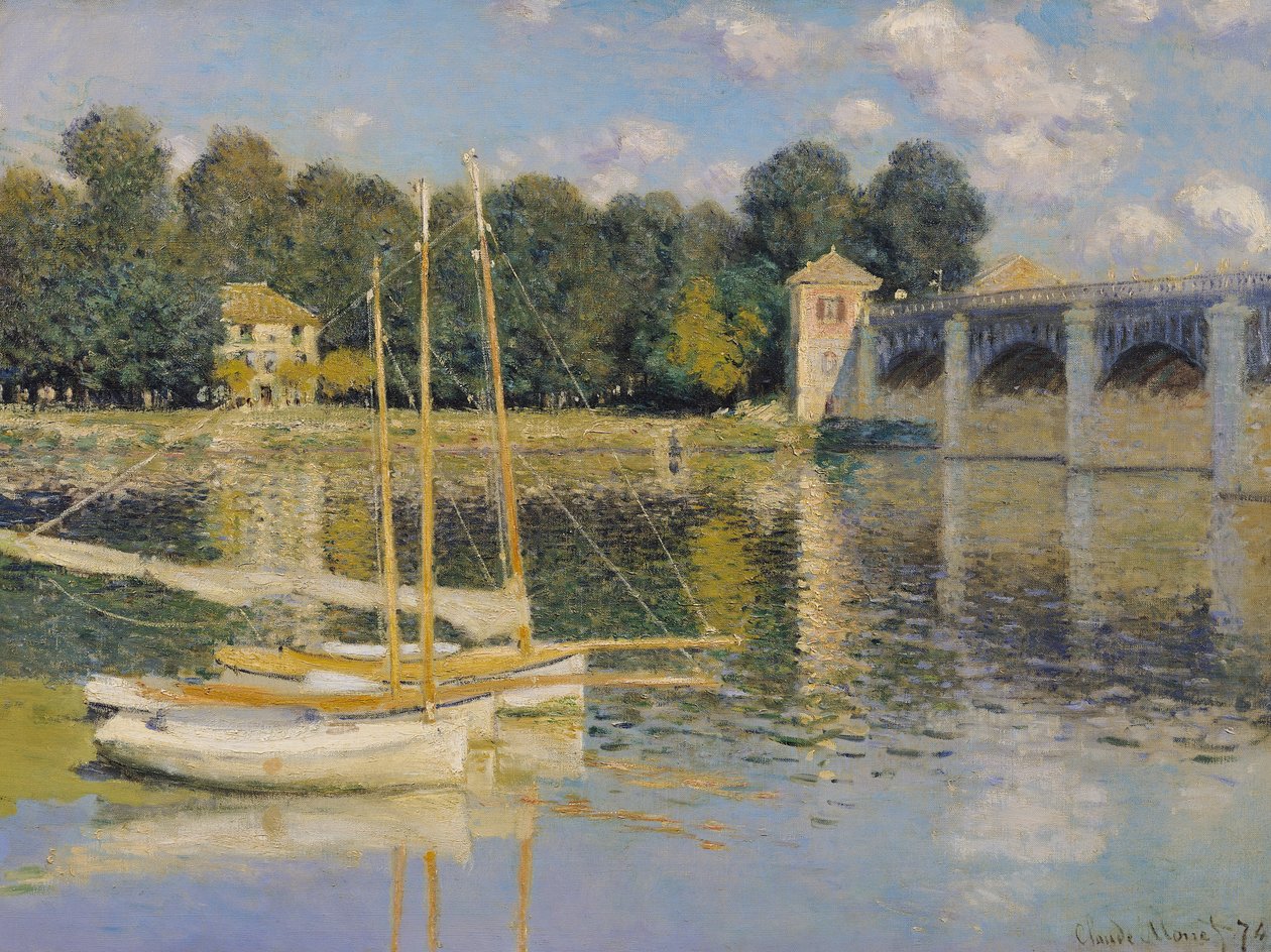 Argenteuil-i híd, 1874 alkotó: Claude Monet