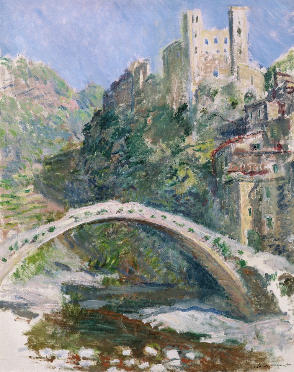 Dolceacqua kastélya, 1884 alkotó: Claude Monet