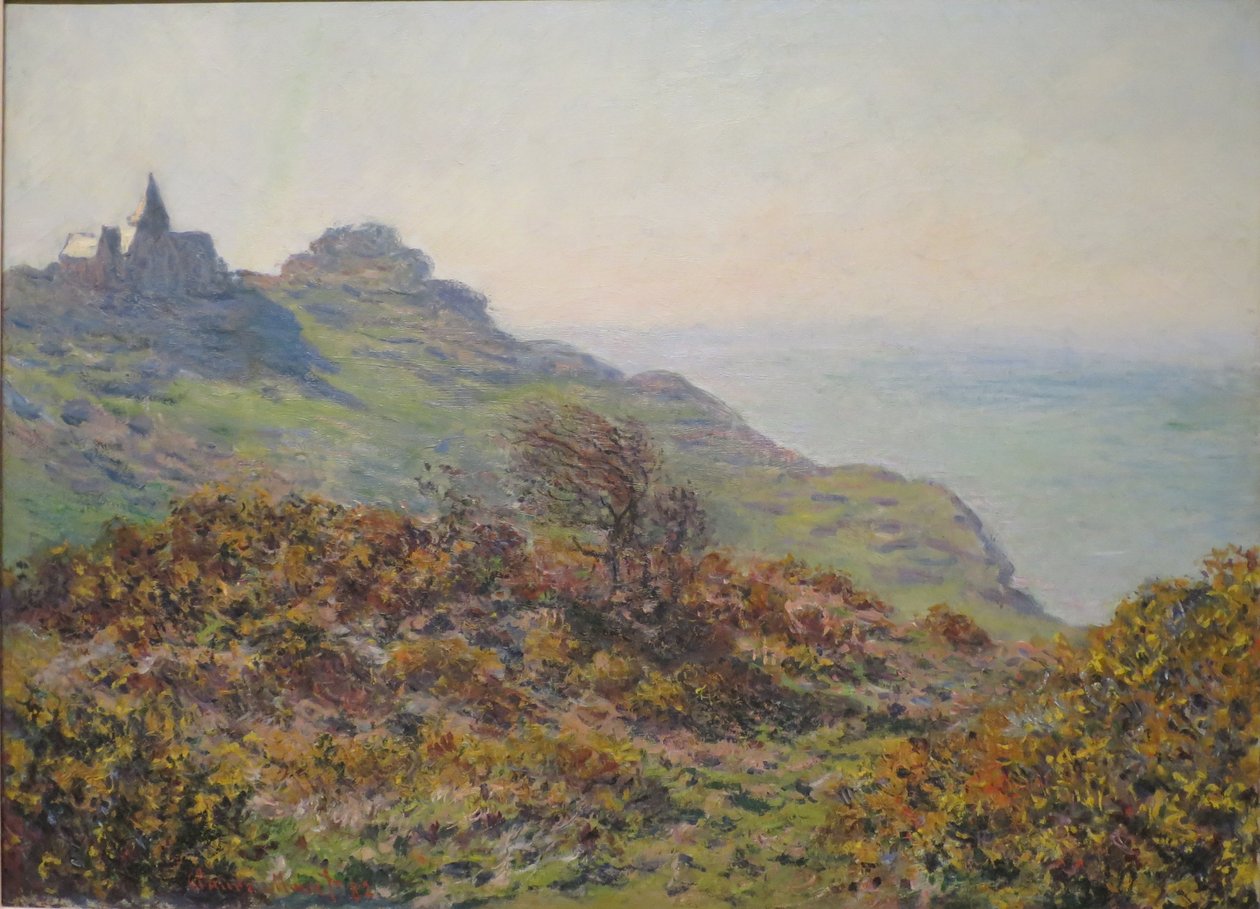 A Varengeville -templom és a Moutiers -szurdok alkotó: Claude Monet