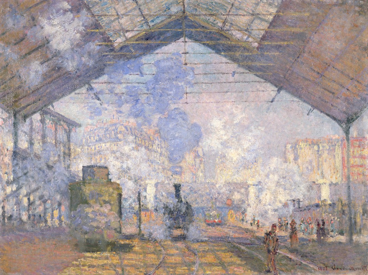 A Gare St. Lazare, 1877 alkotó: Claude Monet