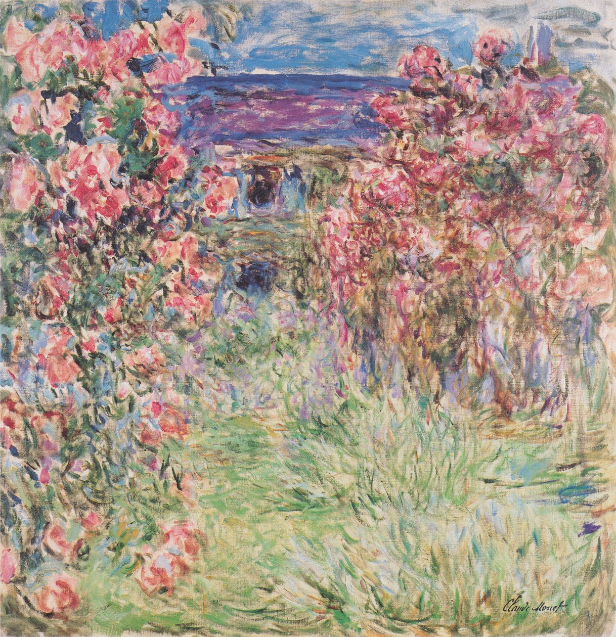 A ház a rózsák között alkotó: Claude Monet