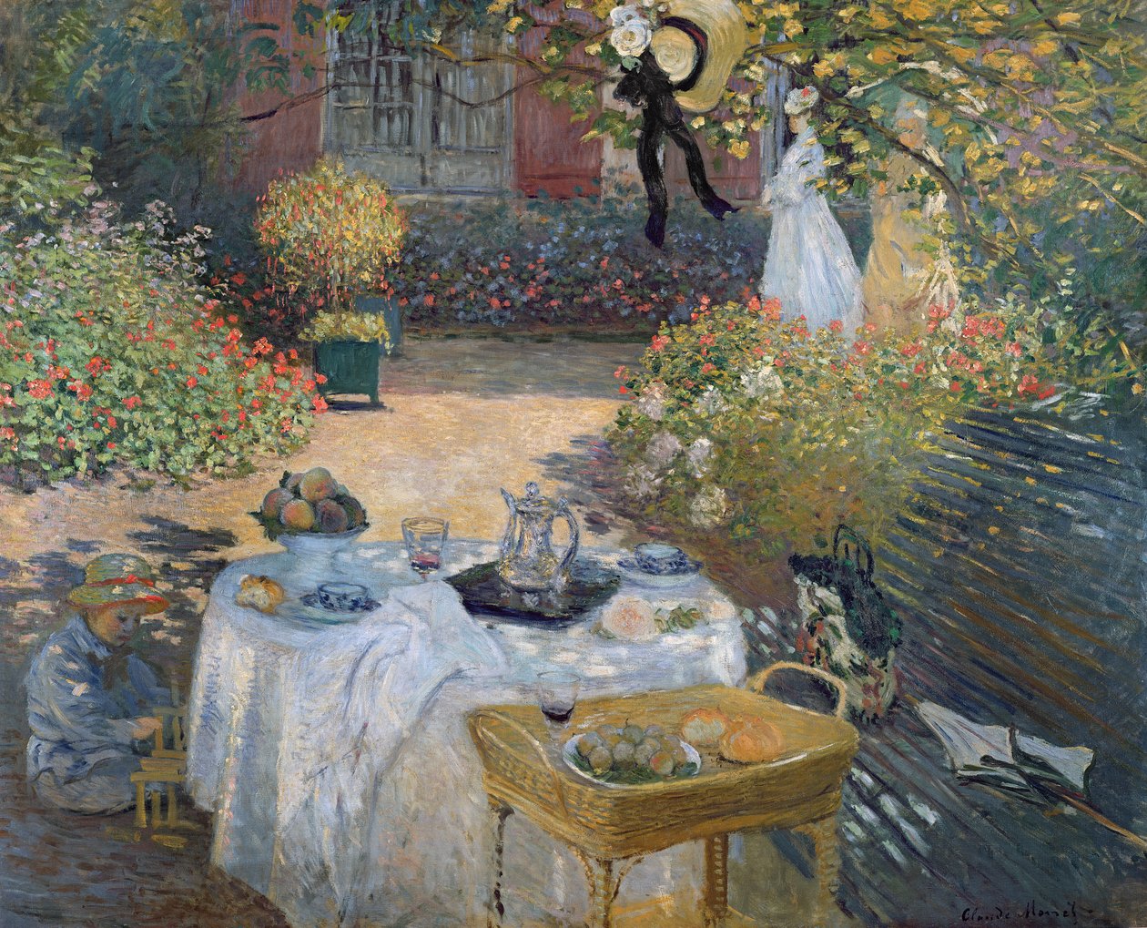 The Luncheon: Monet kertje Argenteuilban, 1873 körül alkotó: Claude Monet