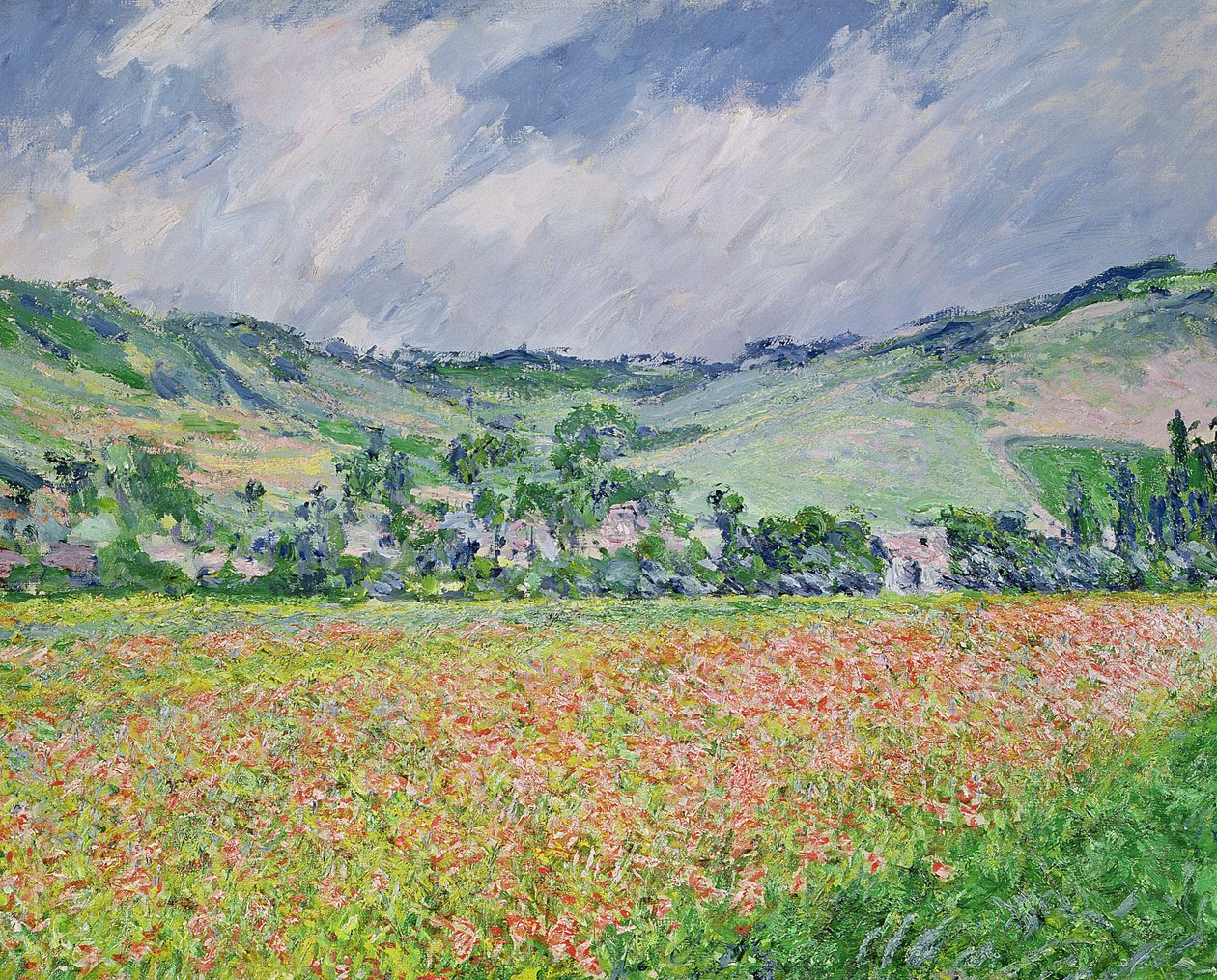 A Pipacsmező Giverny mellett, 1885 alkotó: Claude Monet