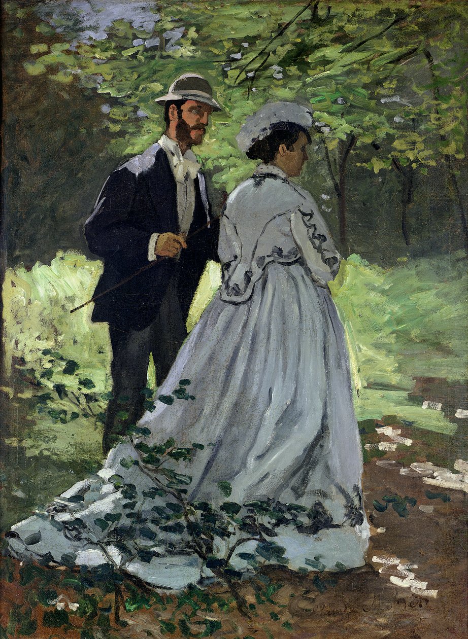 A sétálók, avagy Claude Monet Bazille és Camille, 1865 alkotó: Claude Monet
