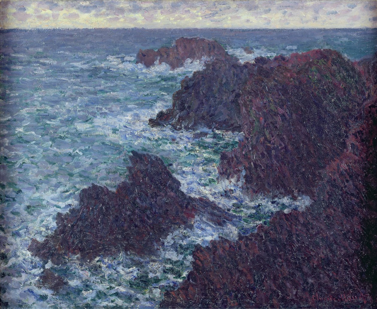 A Belle-Ile-i sziklák, a vadpart, 1886 alkotó: Claude Monet