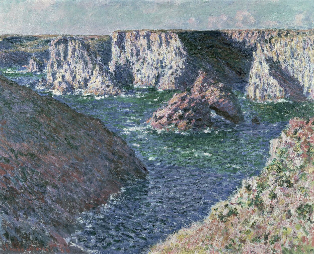 Belle Ile sziklái, 1886 alkotó: Claude Monet
