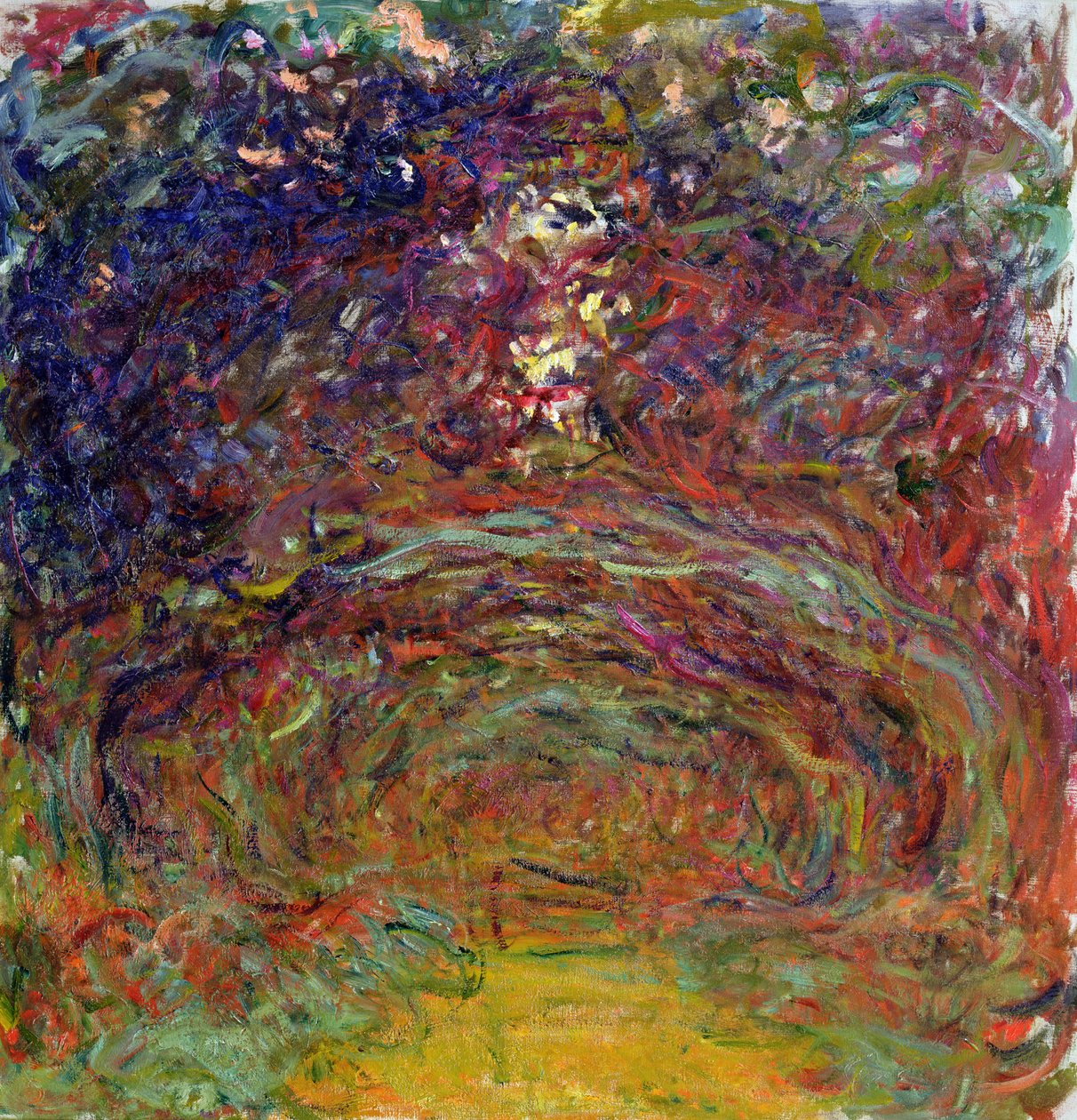 A rózsaösvény Givernyben, 1920-22 alkotó: Claude Monet