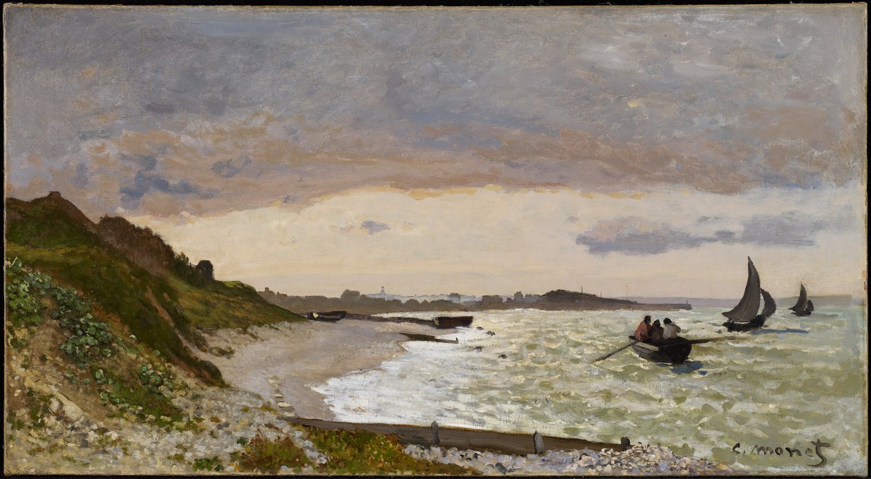 A Sainte-Adresse-i tengerpart, 1864 alkotó: Claude Monet