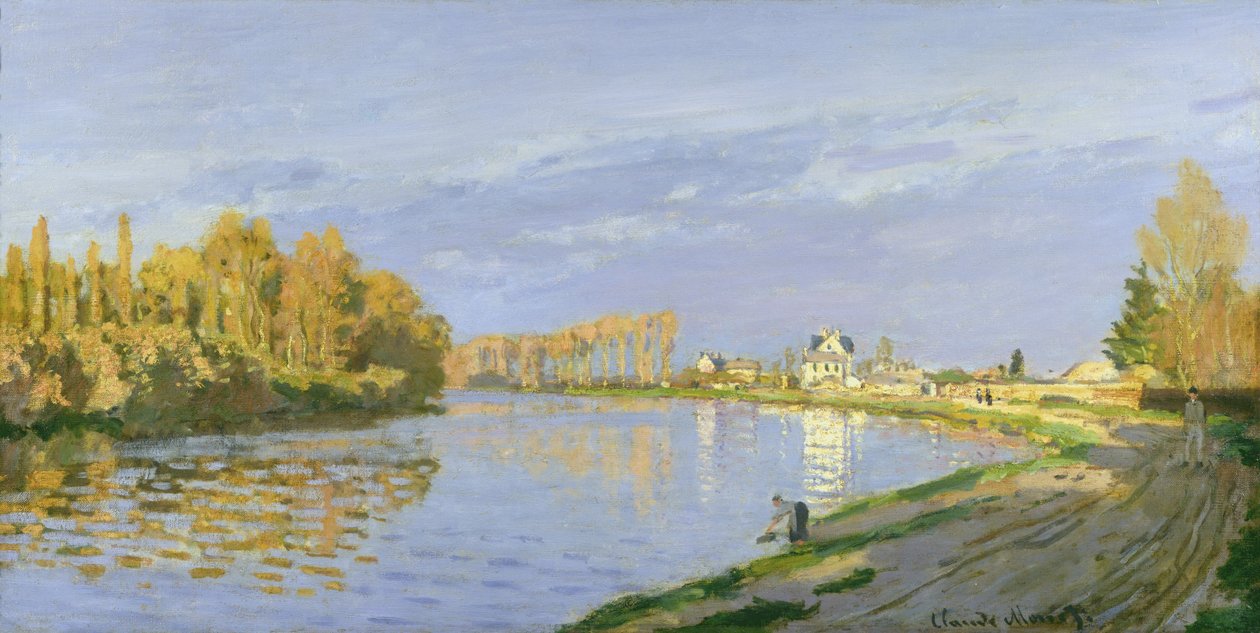 A Szajna Bougivalnál, 1872 alkotó: Claude Monet