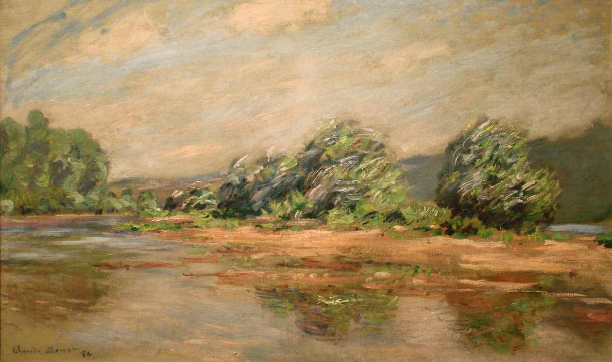 A Szajna Port-Villezben (Szélroham) alkotó: Claude Monet