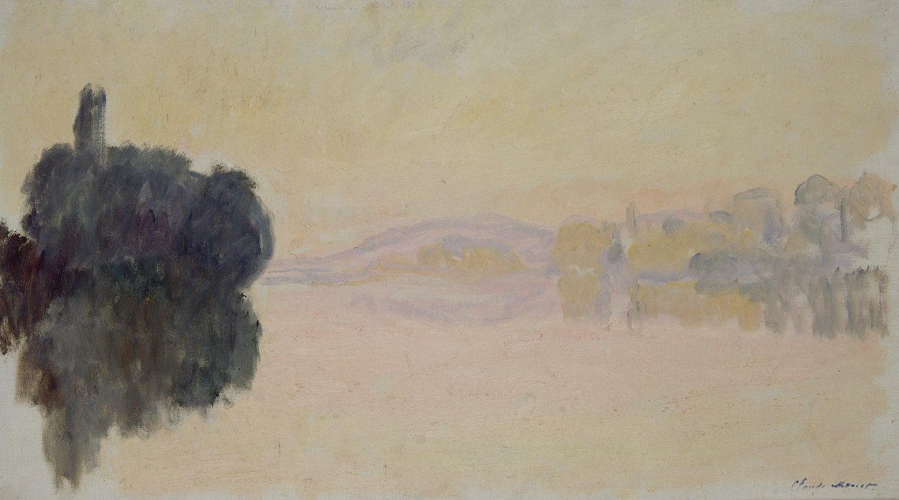 A Szajna Port-Villezben, 1894 alkotó: Claude Monet