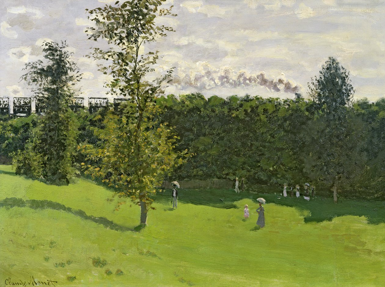 A vonat az országban, 1870-71 körül alkotó: Claude Monet