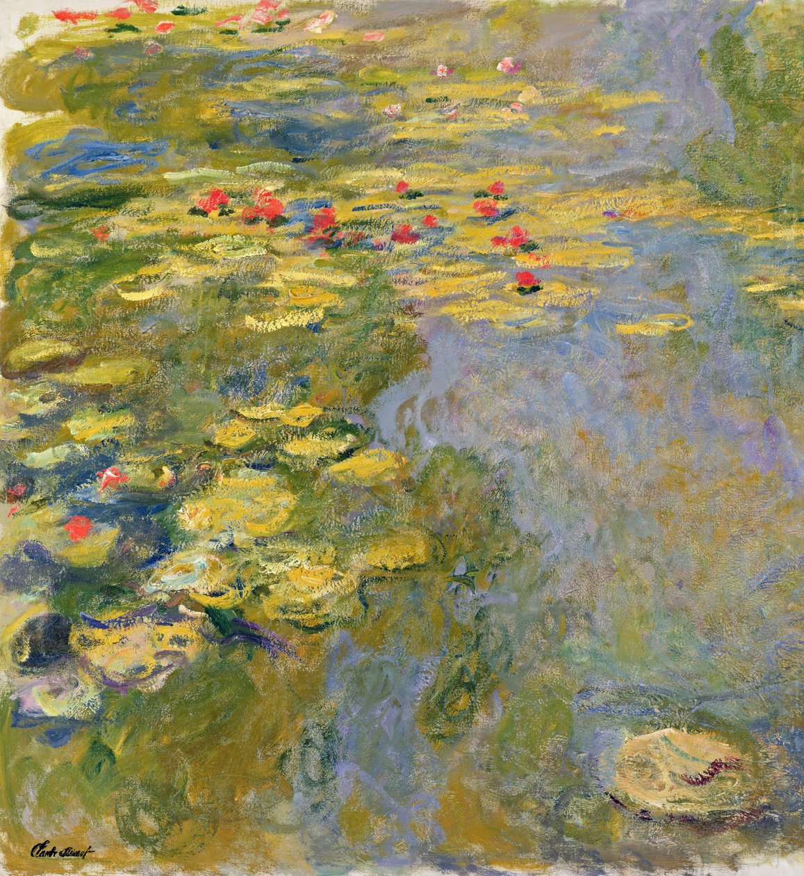 The Waterlily Pond, 1917-19 (lásd a 382338-as részletet) alkotó: Claude Monet