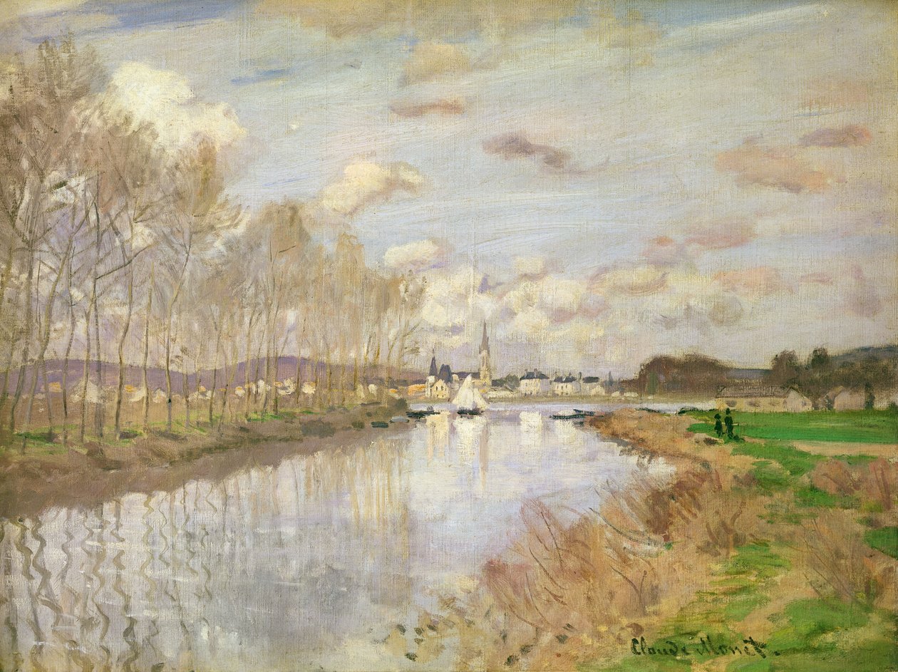 A jacht Argenteuilban, 1875 alkotó: Claude Monet