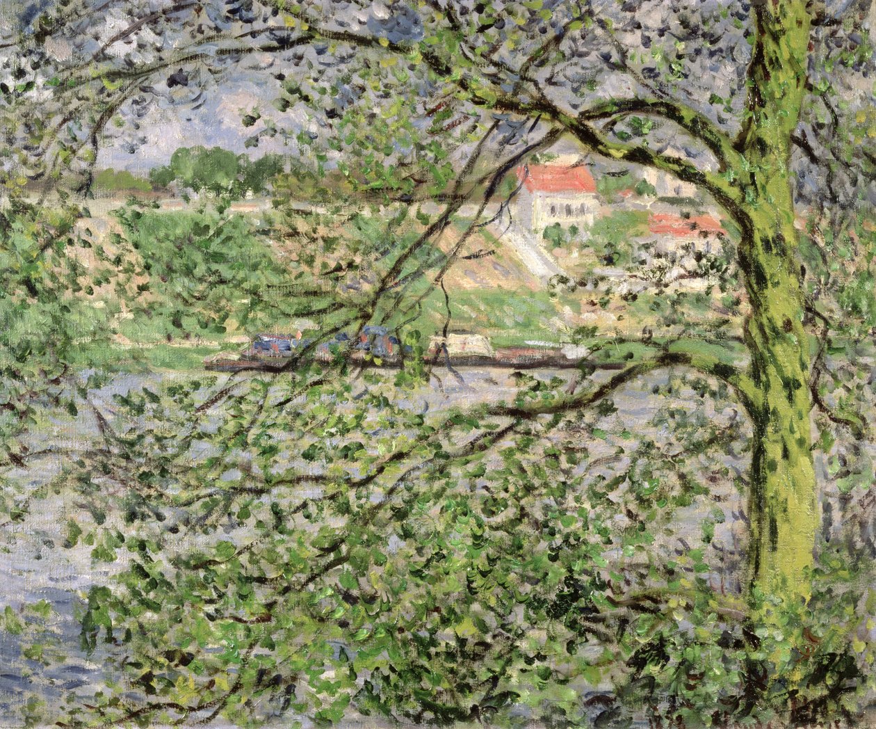A fákon át, 1878 alkotó: Claude Monet