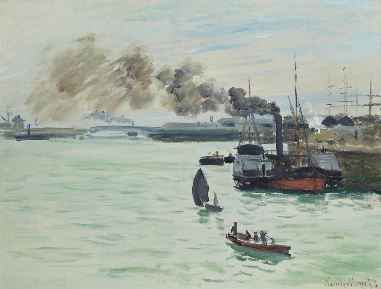 Vonat Az országban alkotó: Claude Monet