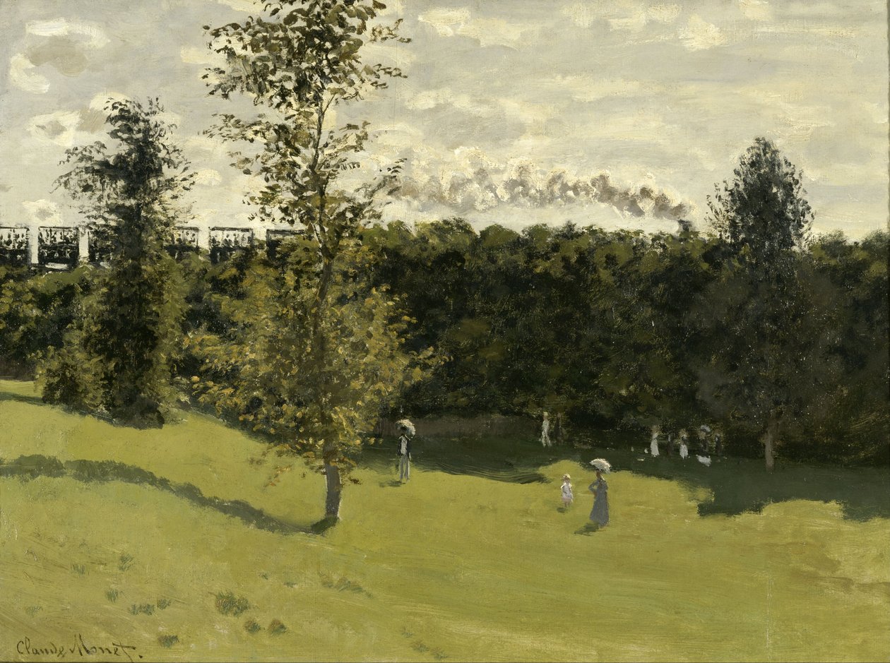 Vonat vidéken alkotó: Claude Monet