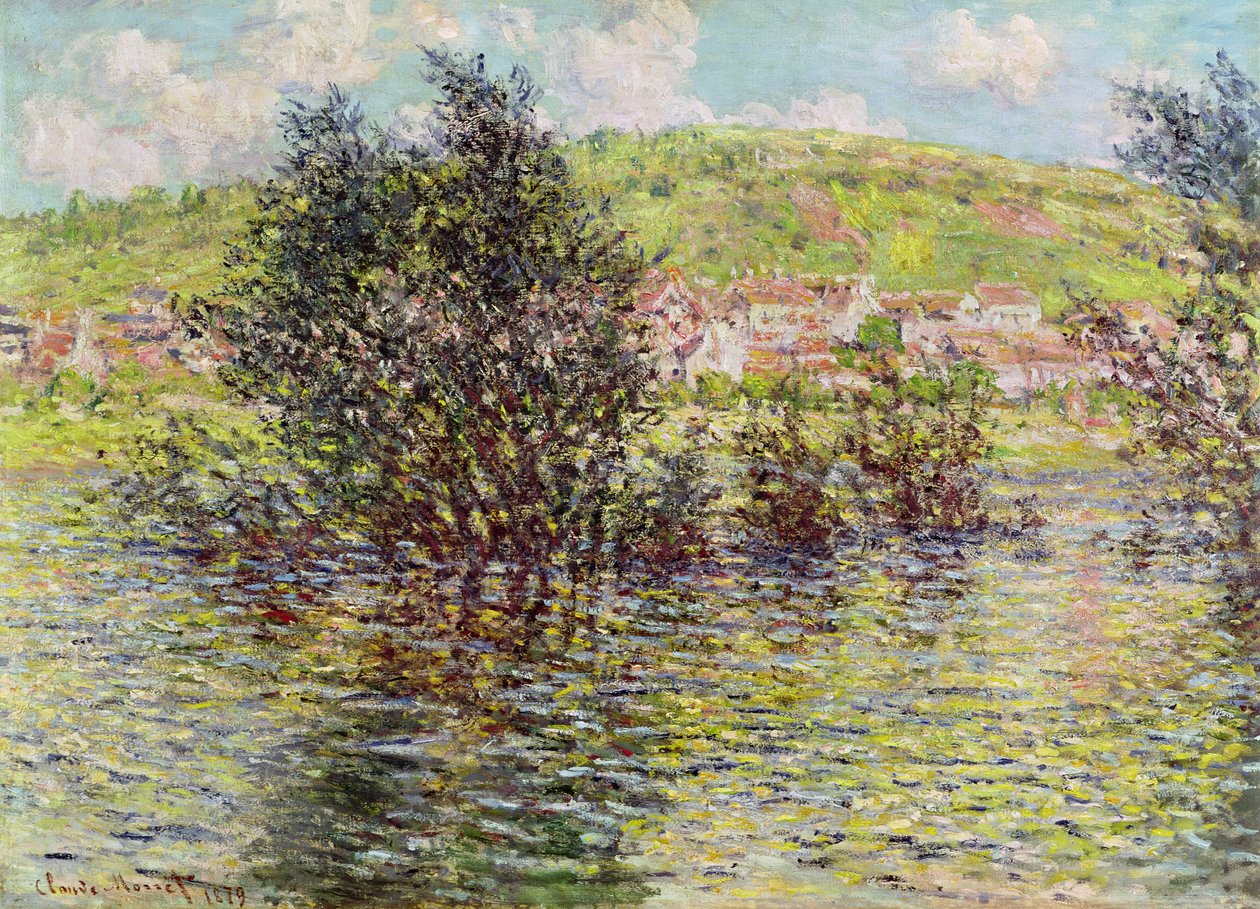 Vetheuil, Kilátás Lavacourtból, 1879 alkotó: Claude Monet