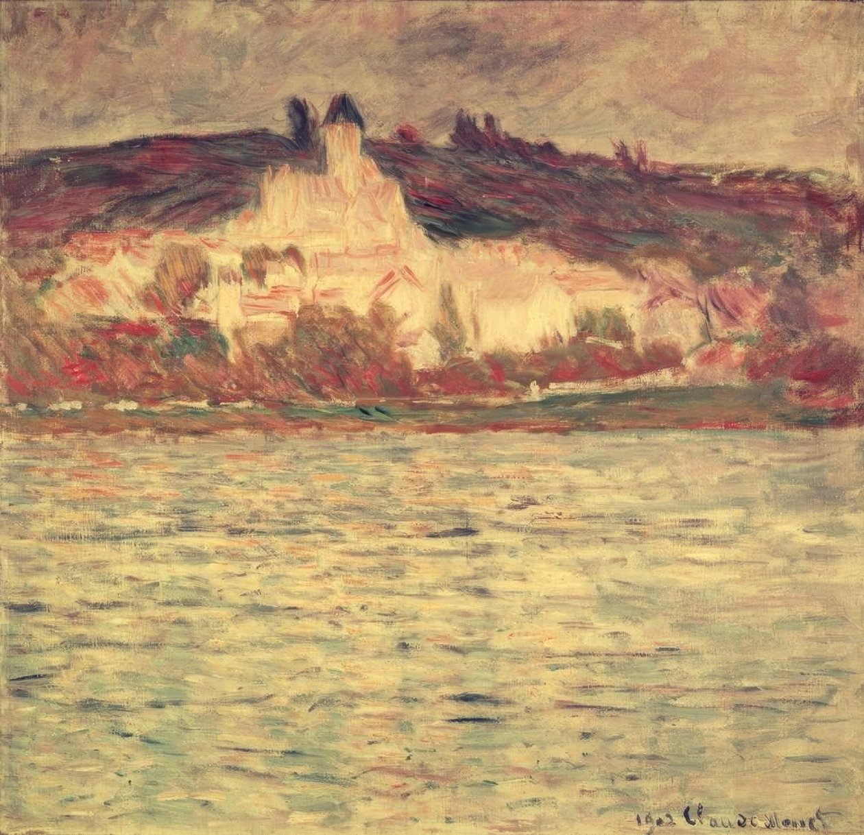 Vétheuil kilátása alkotó: Claude Monet