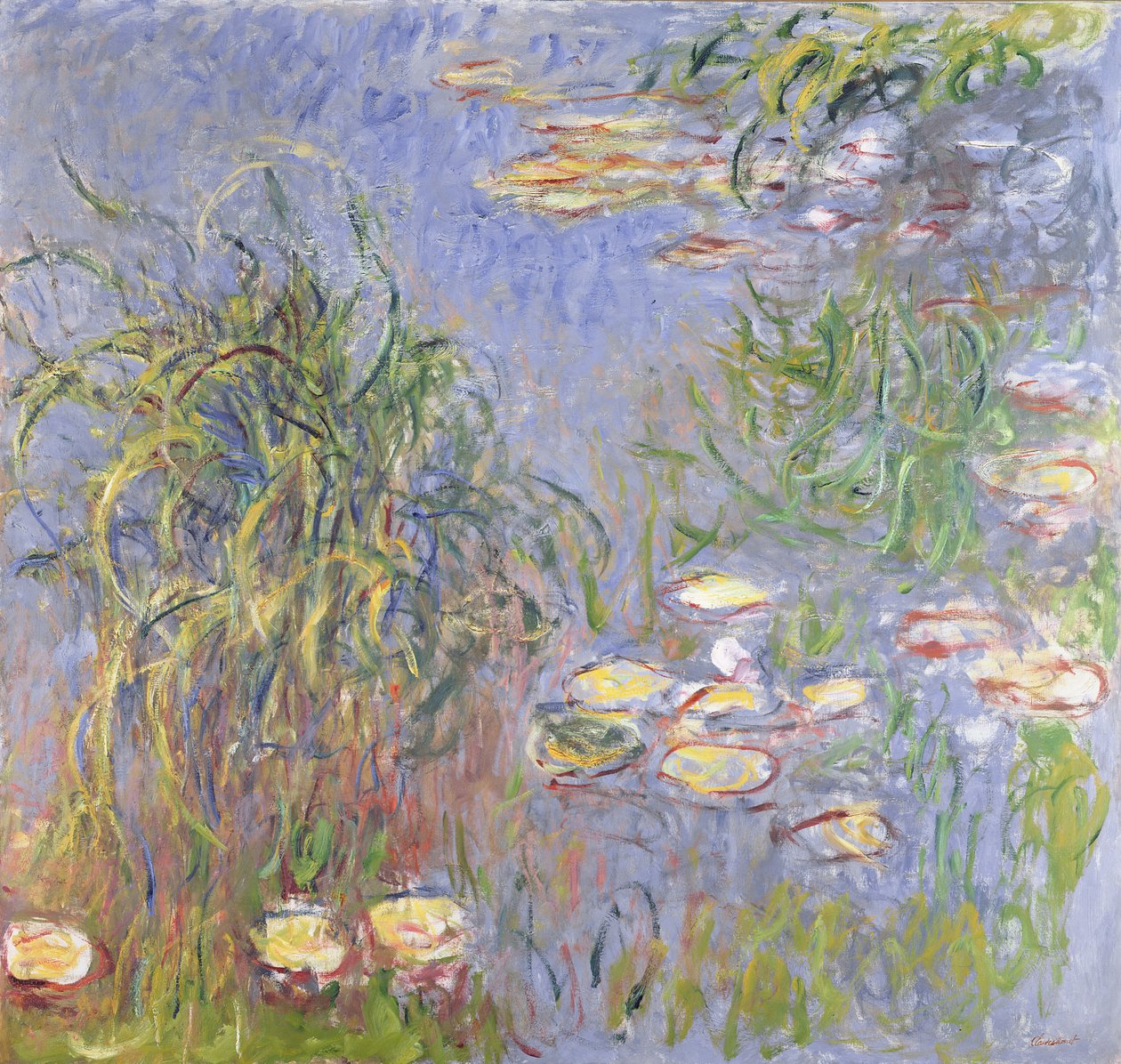 Tavirózsa, fűfürt, 1914-17 alkotó: Claude Monet