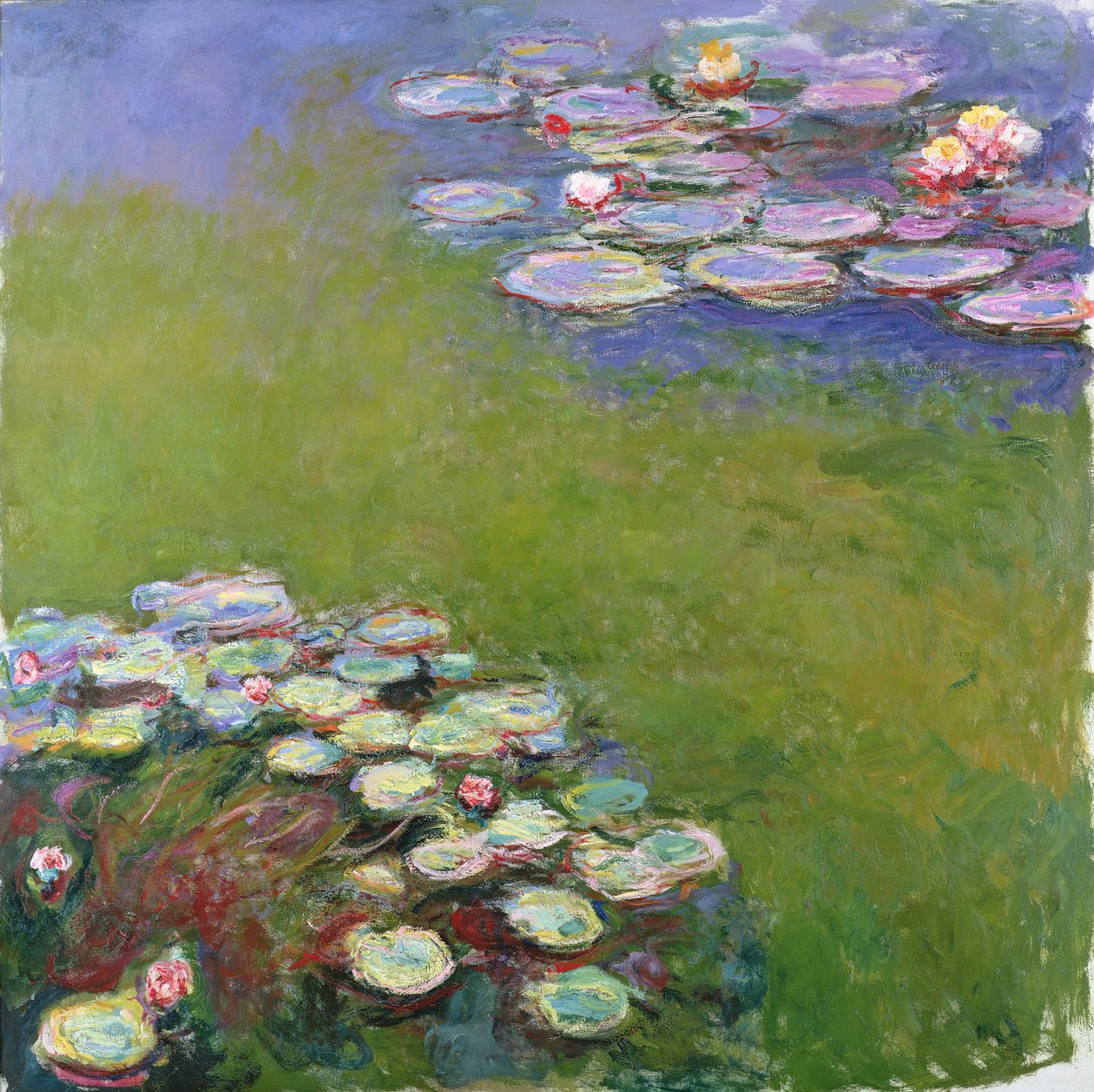Tavirózsa, 1914-17 (lásd a 414409. számú részletet) alkotó: Claude Monet
