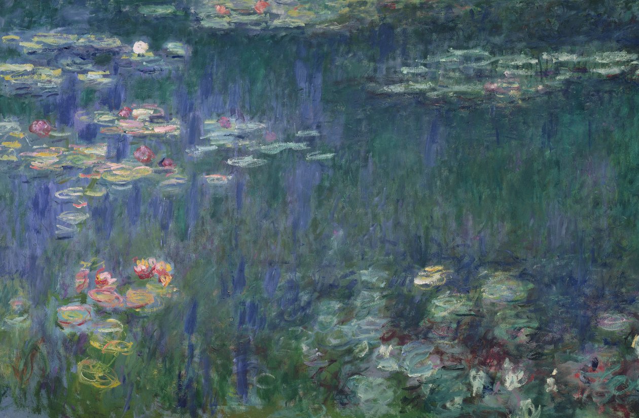 Tavirózsa: Green Reflections, 1914-18 (bal oldali rész) (lásd még: 56001 és 56004) alkotó: Claude Monet