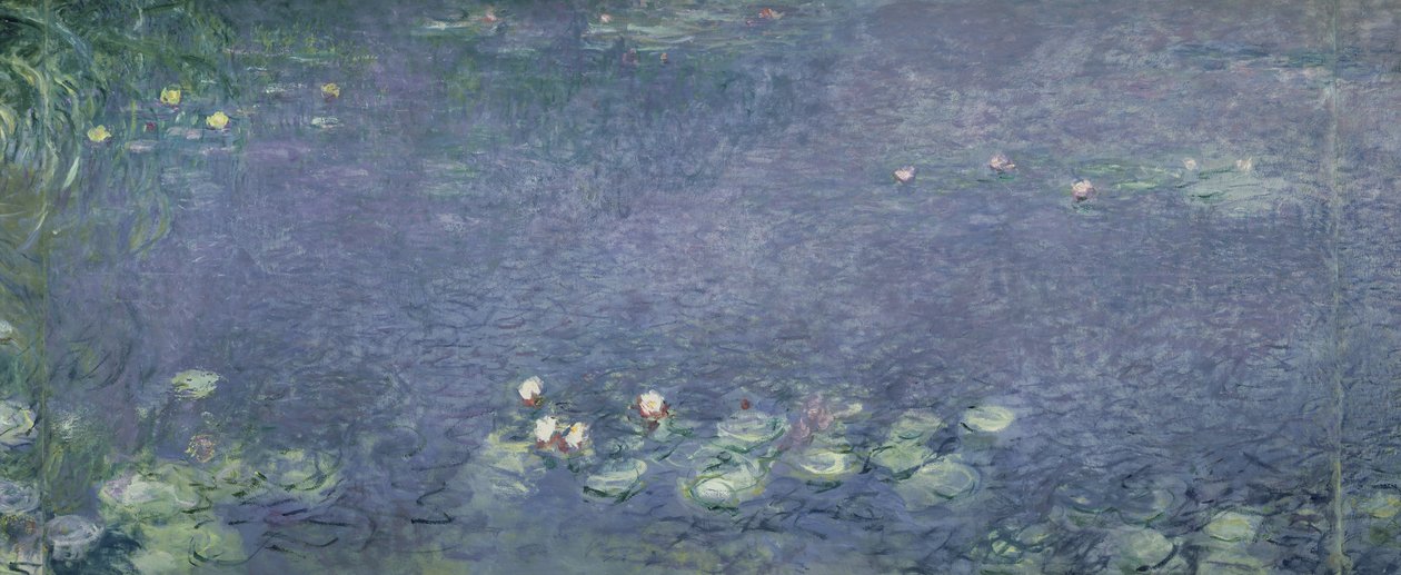 Tavirózsa: Reggel, 1914-18 (bal középső rész) alkotó: Claude Monet