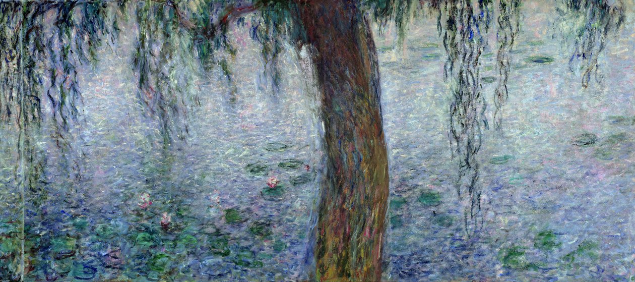 Tavirózsa: Reggel síró fűzfákkal, a jobb oldali rész részlete, 1915-26 (lásd még: 162347-8) alkotó: Claude Monet