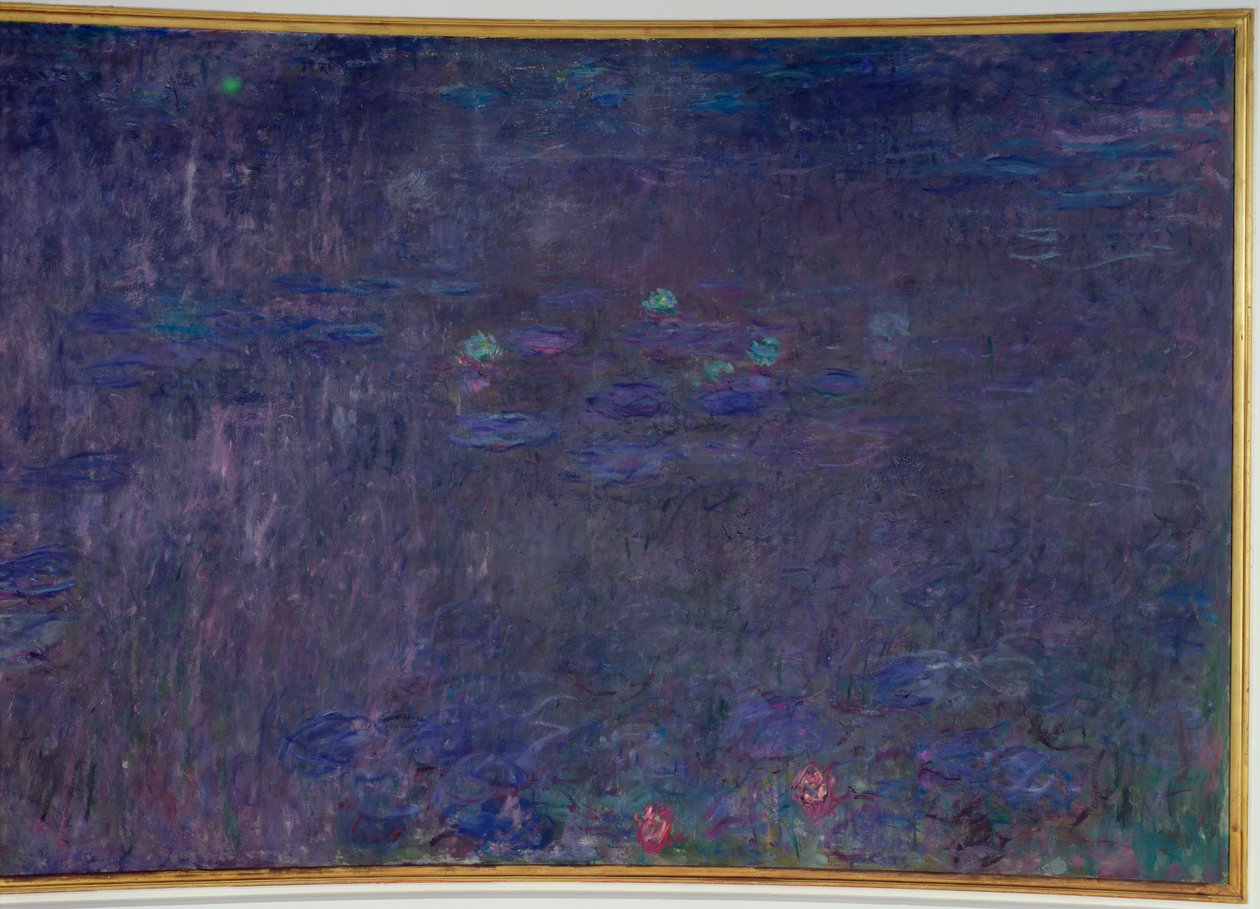 Tavirózsa: Fák tükörképe, részlet jobb oldalról, 1915-26 alkotó: Claude Monet