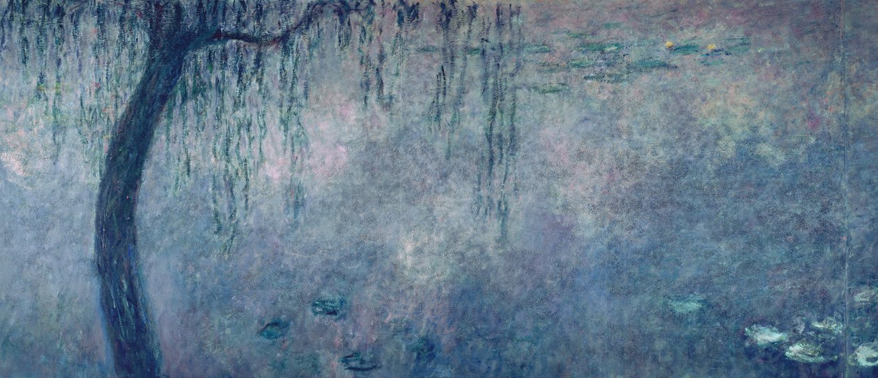 Tavirózsa: Két síró fűz, bal oldali rész, 1914-18 (lásd még: 75701-03) alkotó: Claude Monet