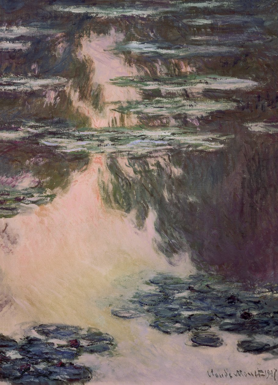 Tavirózsa síró fűzfákkal, 1907 alkotó: Claude Monet