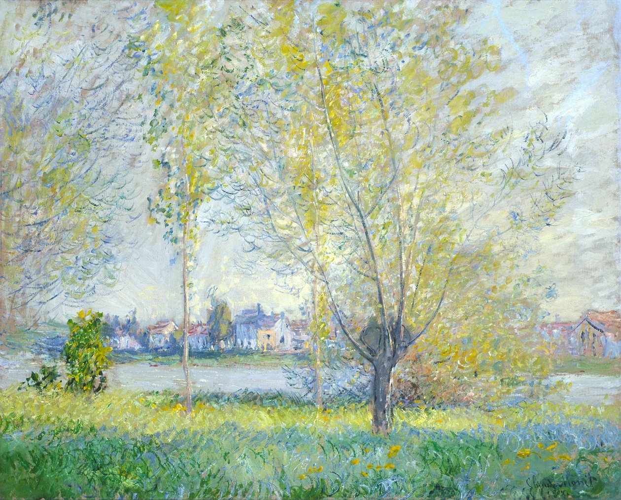 Fűzfa Vetheuilban, 1880 alkotó: Claude Monet