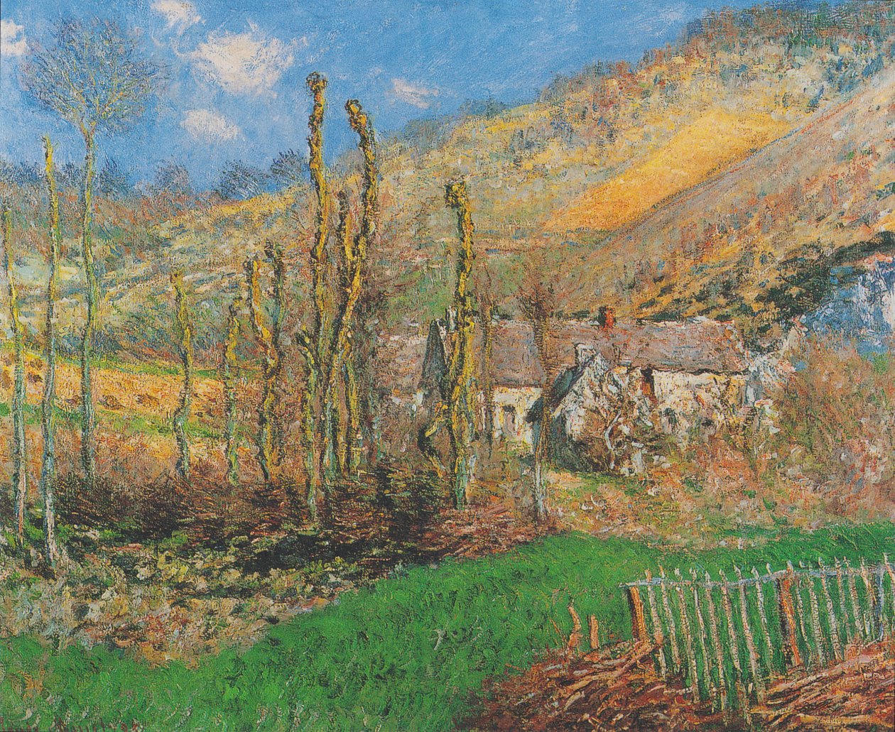 Téli táj a Val de Falaise -ban (Giverny) alkotó: Claude Monet