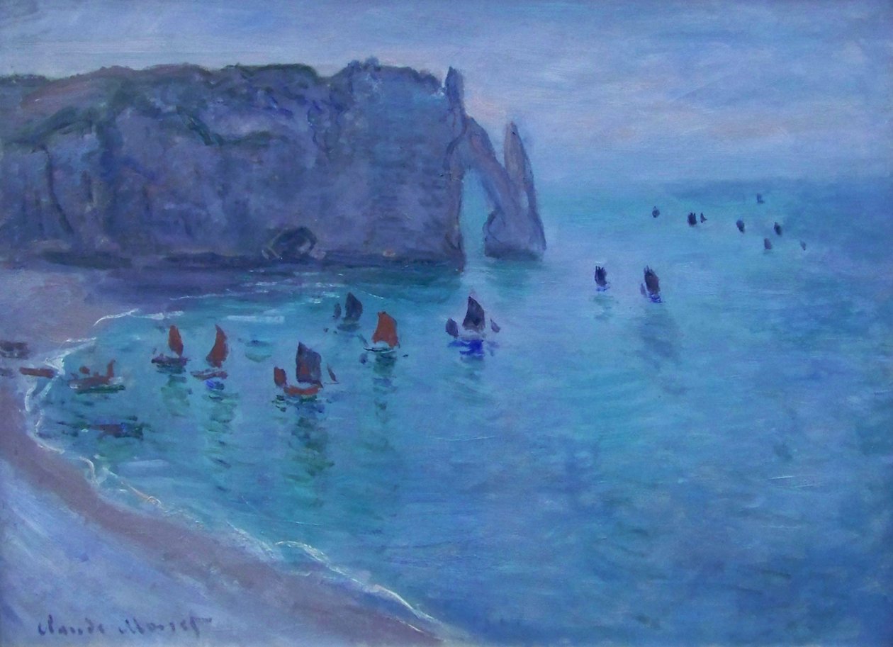 Étretat, a Porte dAval alkotó: Claude Monet
