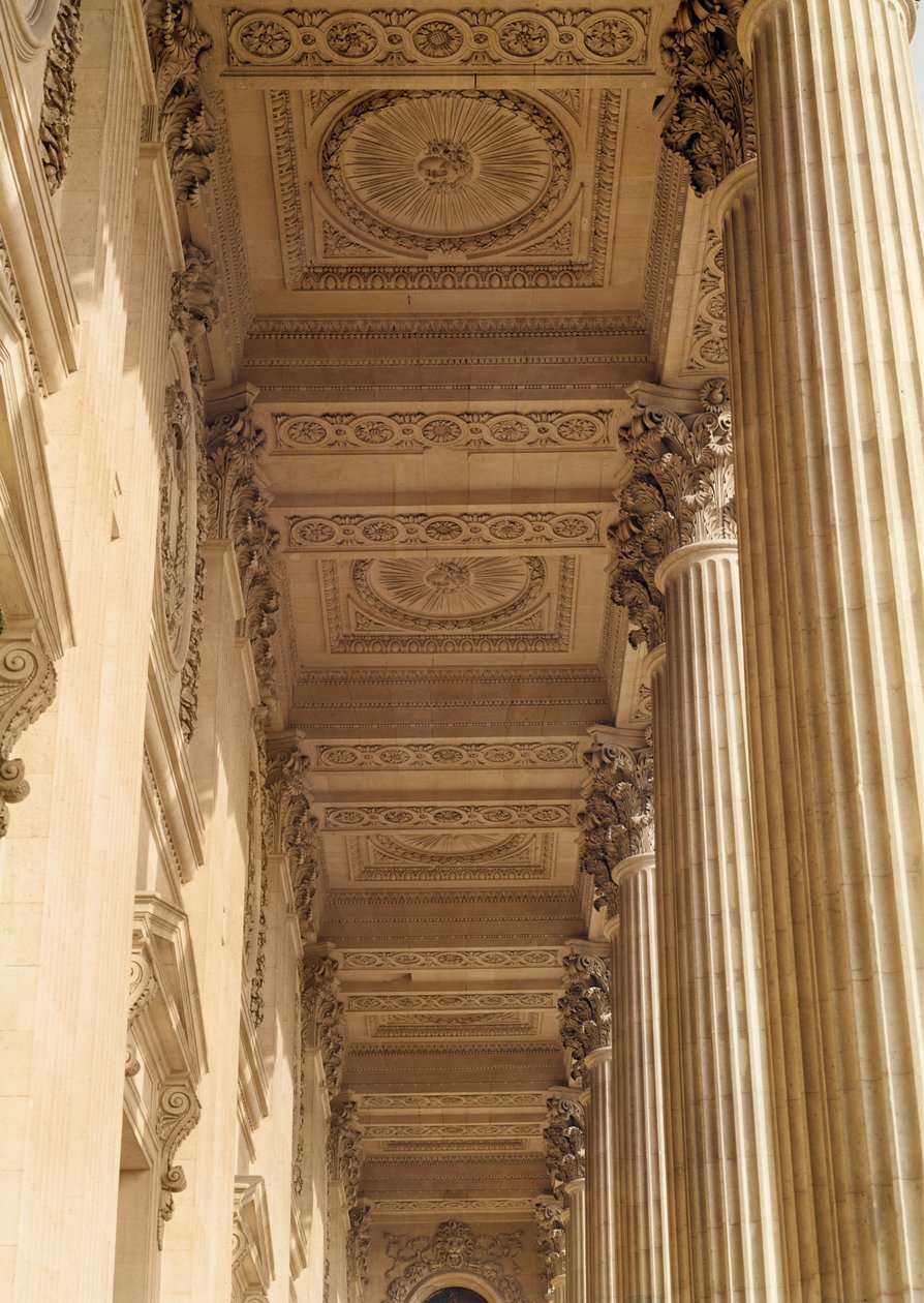 A Louvre oszlopcsarnokának mennyezetének látképe alkotó: Claude Perrault