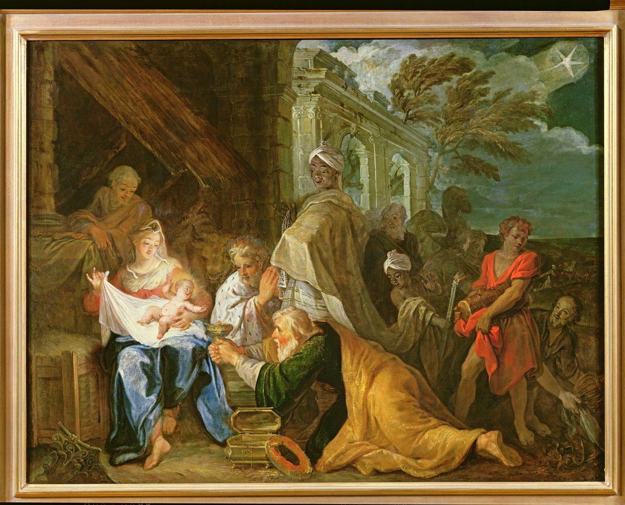 Mágusok imádata, 1708 alkotó: Claude Verdot