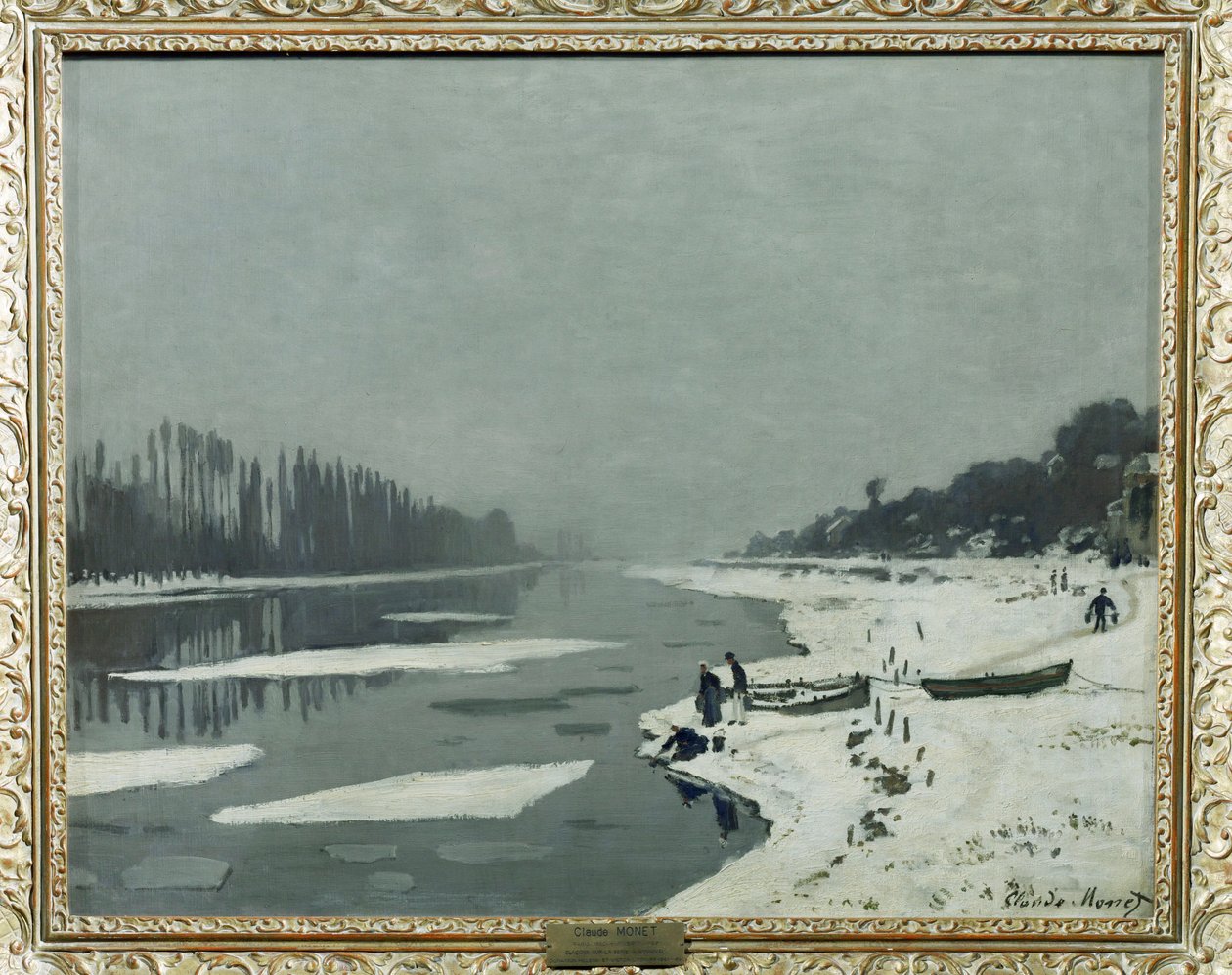 Gleccserek a Szajnán Bougivalnál ... alkotó: Claude (follower of) Monet