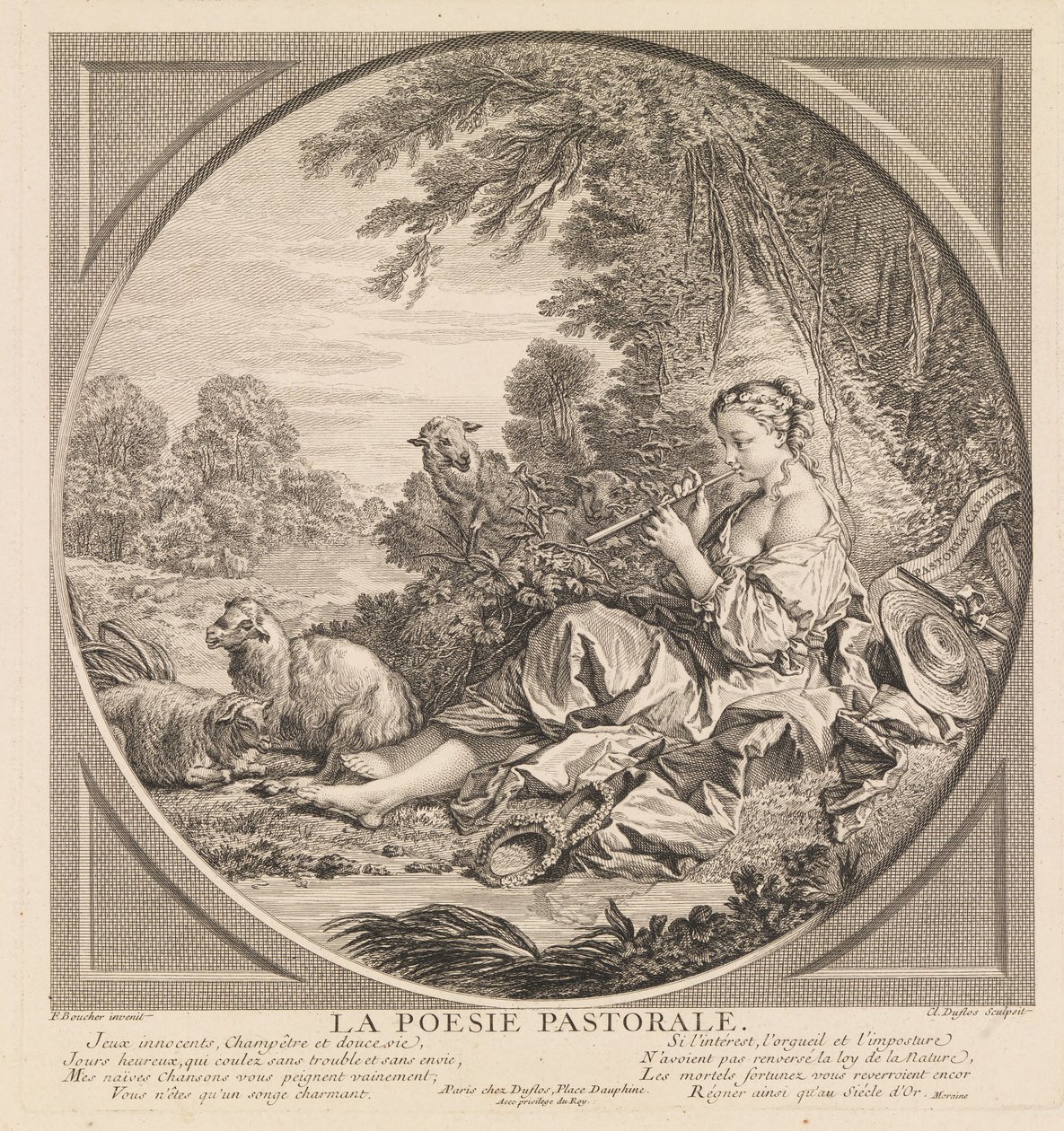 A pásztorköltészet alkotó: Claude Agustin Duflos