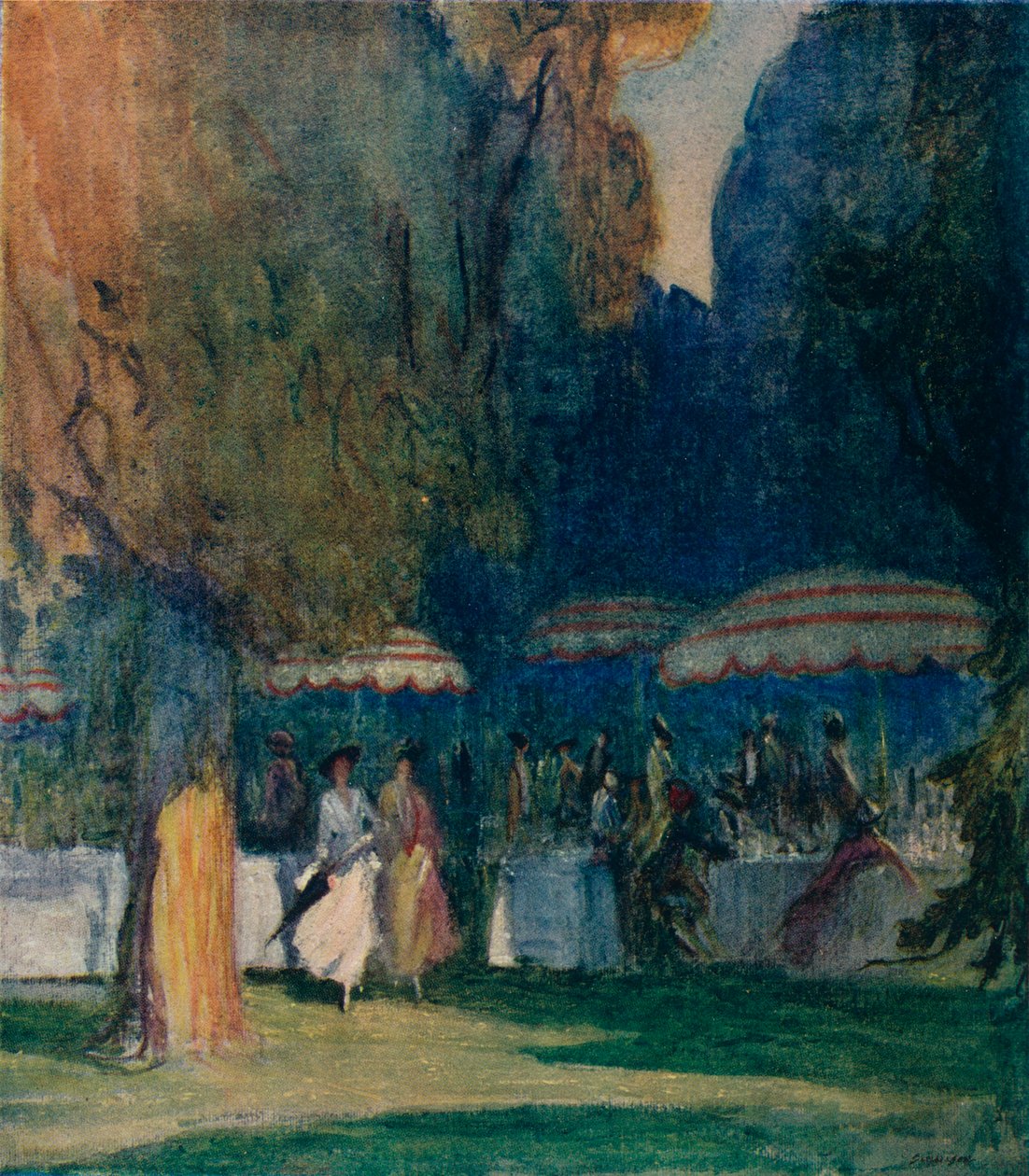 A Kensington Gardensben, 1914 alkotó: Claude Allin Shepperson