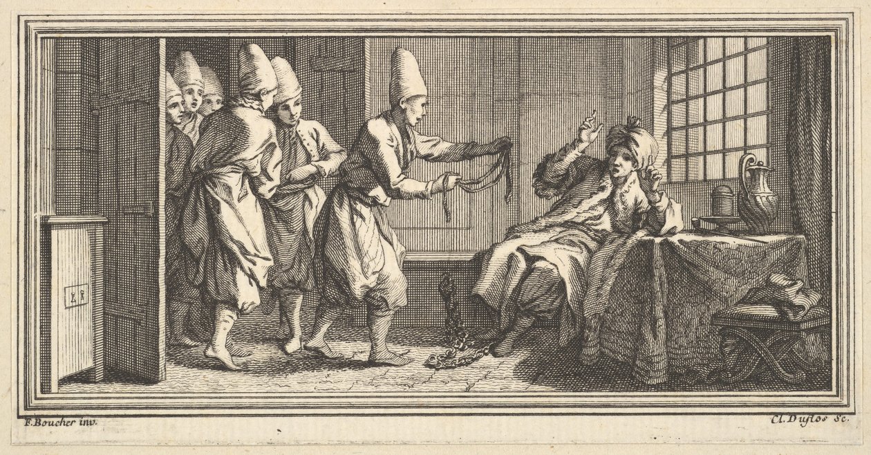 Kötelet hozni a rabnak, 1746-47. alkotó: Claude Augustin Duflos