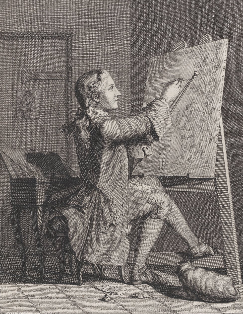 Festmény, 1770-86 alkotó: Claude Augustin Duflos