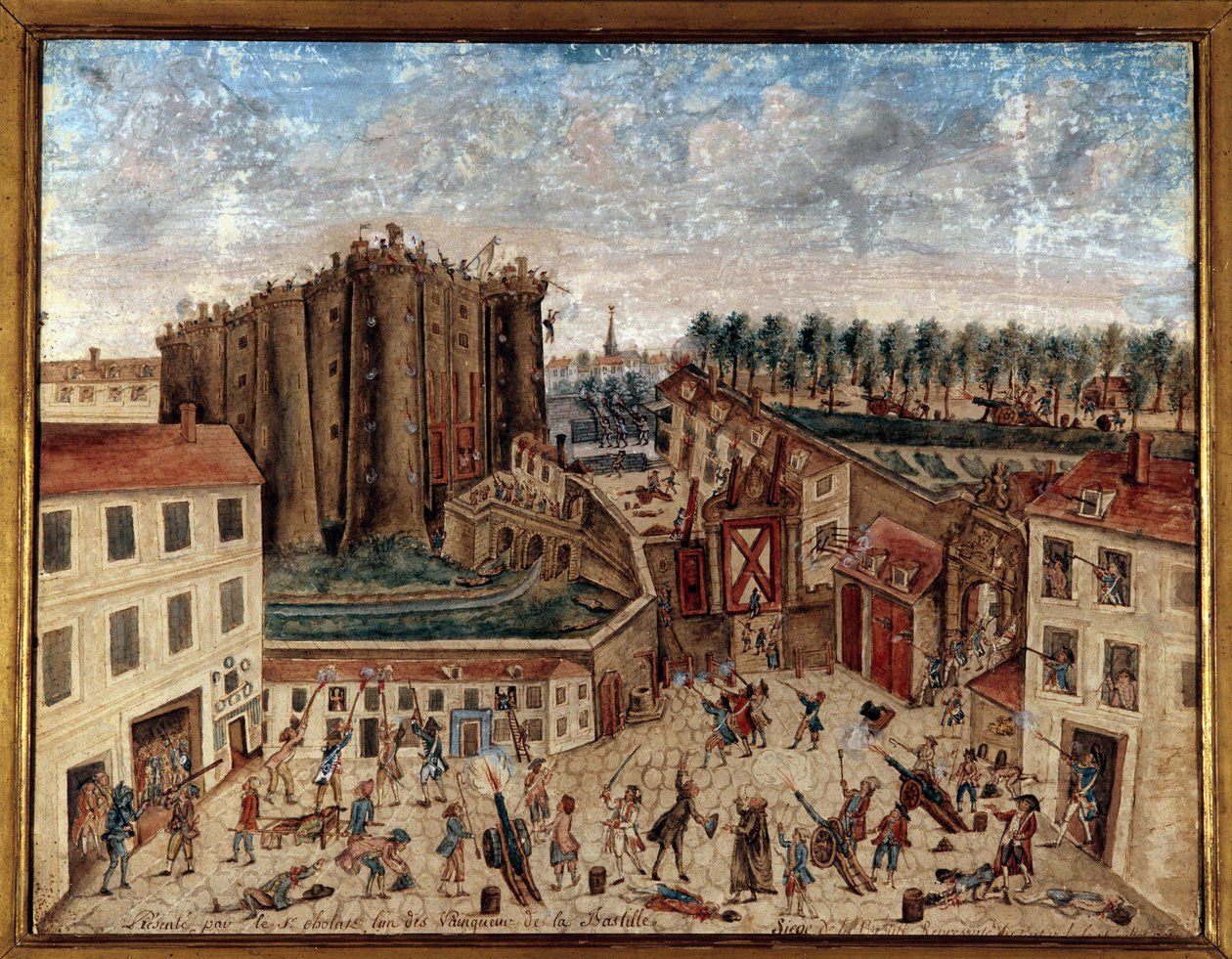 Francia forradalom: „A Bastille elfoglalása július 14-én alkotó: Claude Cholat