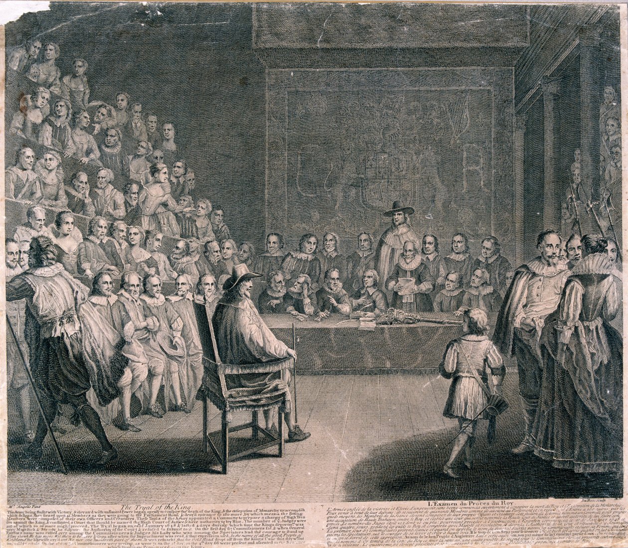 I. Károly király tárgyalása, Westminsteri palota, 1725 alkotó: Claude Dubosc