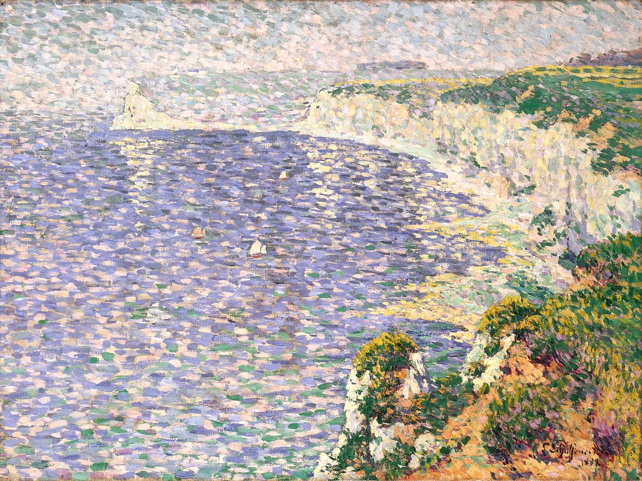 Kilátás az Etretat-i sziklákra (olaj, vászon) alkotó: Claude Emile Schuffenecker
