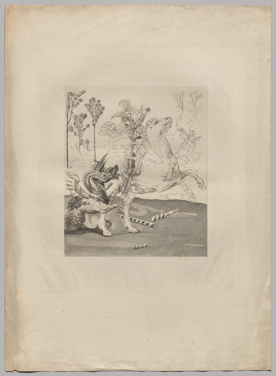 Szent György és a sárkány (1) alkotó: Claude Ferdinand Gaillard