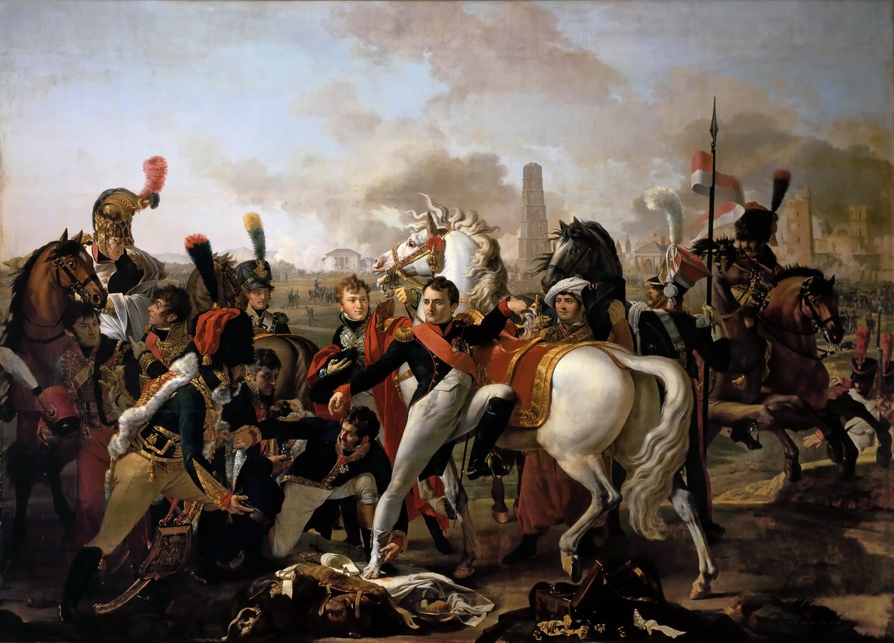 Napóleon megsebesült Ratisbon előtt, 1809. április 23-án alkotó: Claude Gautherot